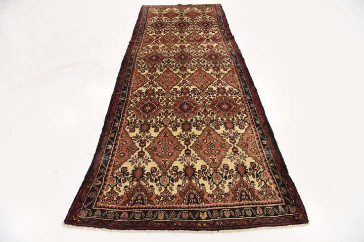 3' 7 x 9' 10 Hand Knotted Tafresh Persian Wool Runner Rug