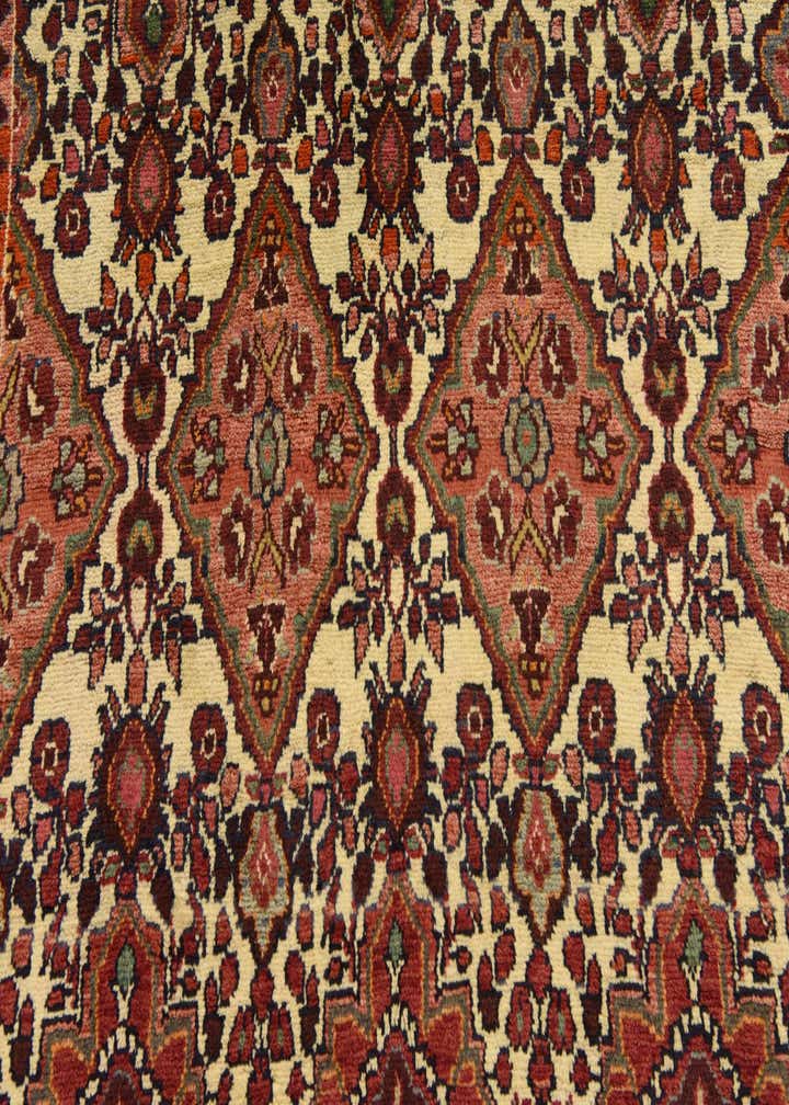 3' 7 x 9' 10 Hand Knotted Tafresh Persian Wool Runner Rug