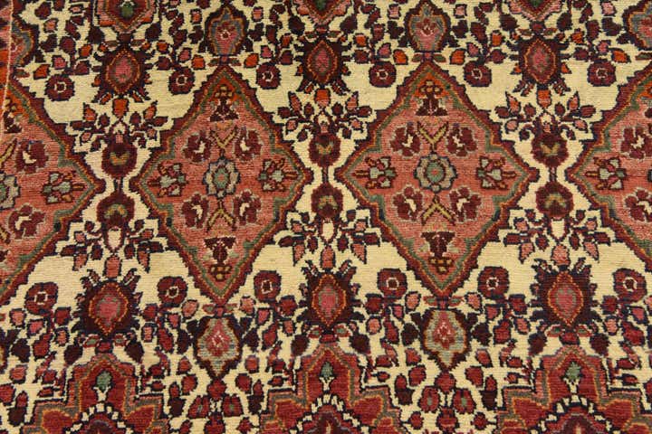 3' 7 x 9' 10 Hand Knotted Tafresh Persian Wool Runner Rug