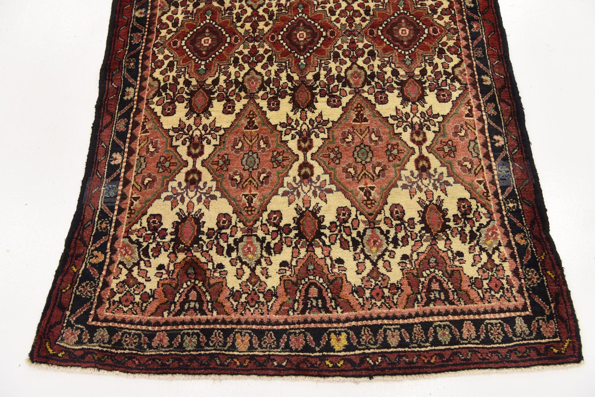 3' 7 x 9' 10 Hand Knotted Tafresh Persian Wool Runner Rug