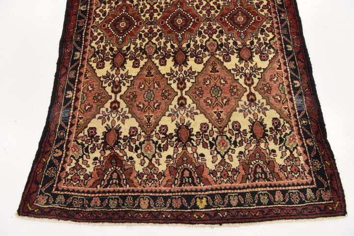 3' 7 x 9' 10 Hand Knotted Tafresh Persian Wool Runner Rug