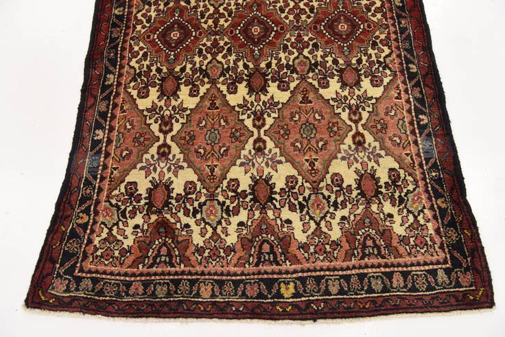 Detail image of 3' 7 x 9' 10 Hand Knotted Tafresh Persian Wool Runner Rug