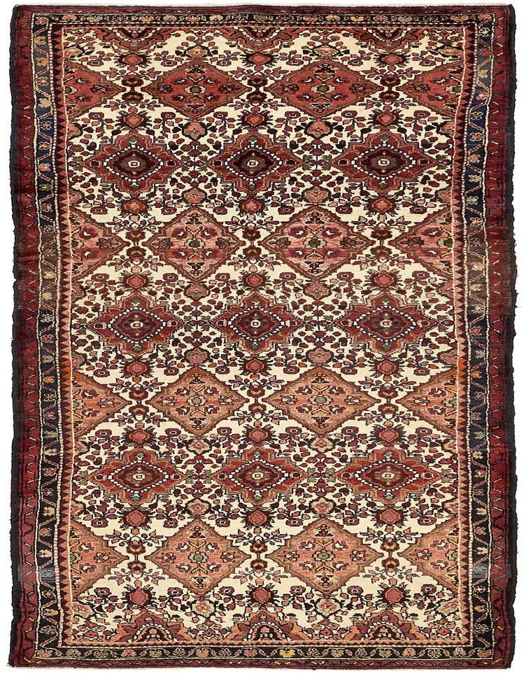 3' 7 x 9' 10 Hand Knotted Tafresh Persian Wool Runner Rug