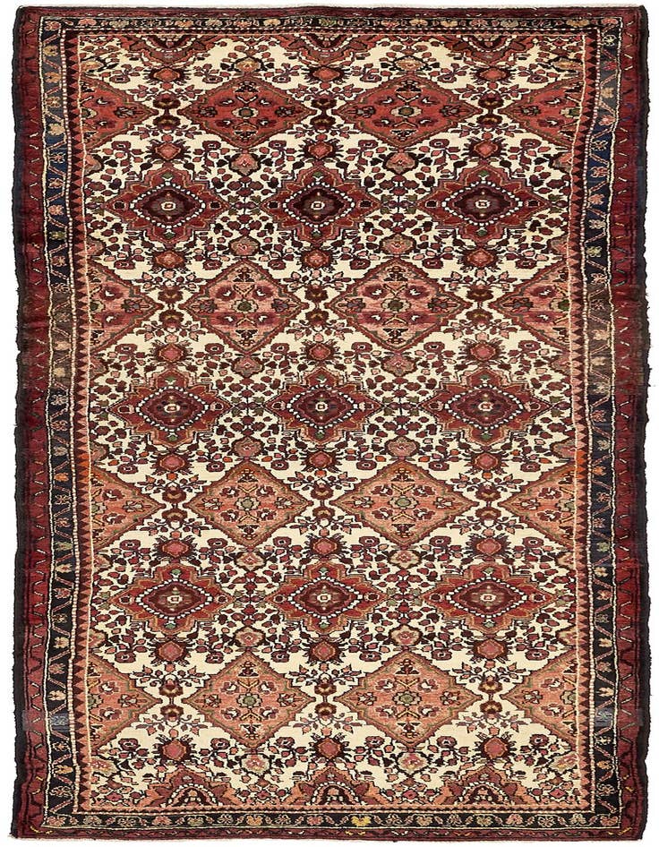 Detail image of 3' 7 x 9' 10 Hand Knotted Tafresh Persian Wool Runner Rug