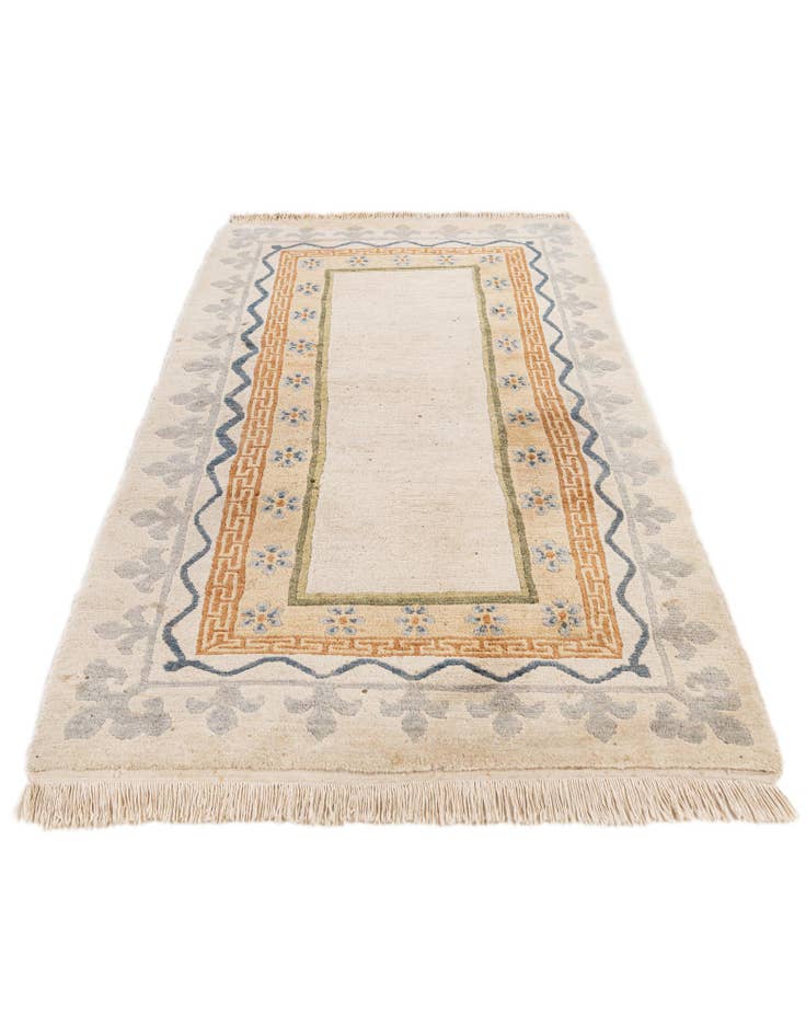 Detail image of 3' 1 x 5' 11  Hand Knotted Tibet Wool Runner Rug