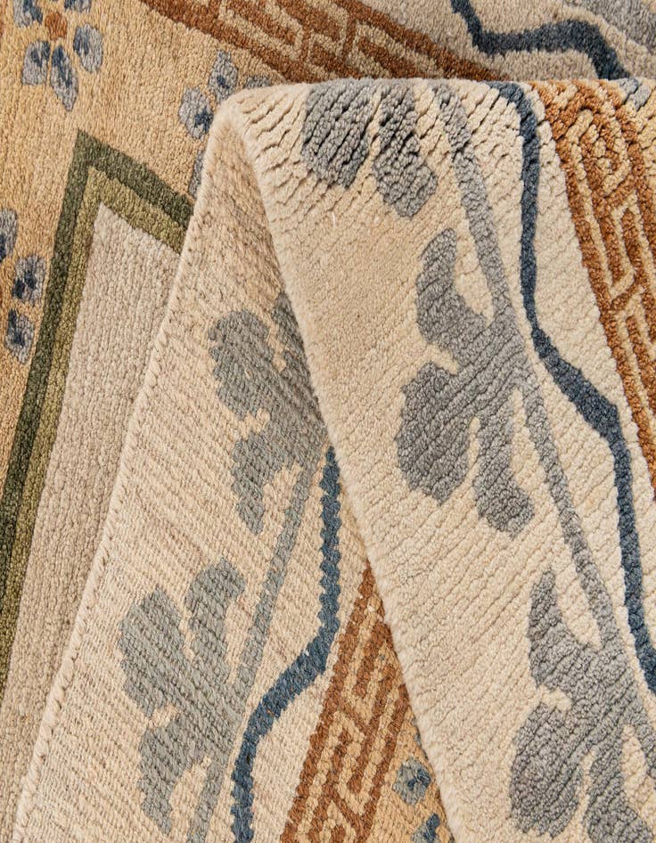 Detail image of 3' 1 x 5' 11  Hand Knotted Tibet Wool Runner Rug