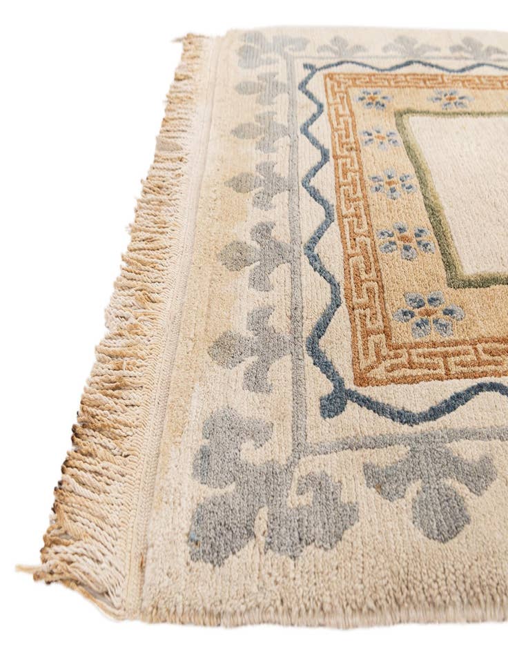 Detail image of 3' 1 x 5' 11  Hand Knotted Tibet Wool Runner Rug