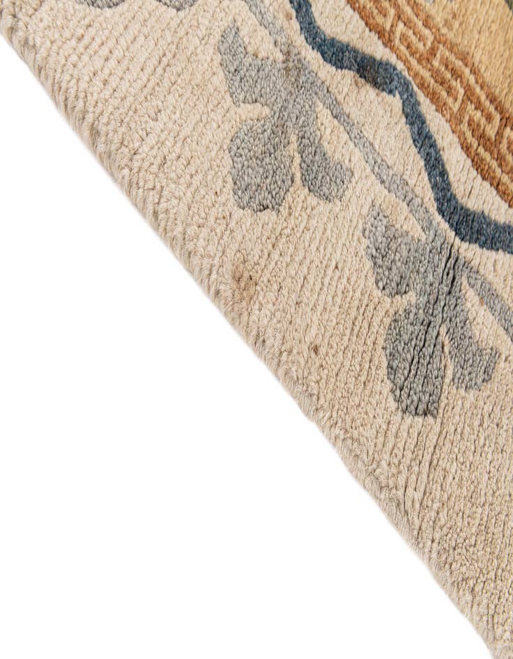 Detail image of 3' 1 x 5' 11  Hand Knotted Tibet Wool Runner Rug
