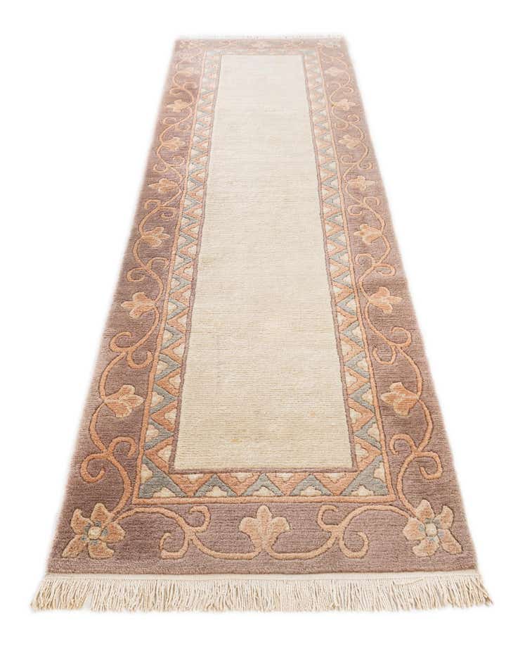 2' 8 x 9' 9 Hand Knotted Tibet Wool Runner Rug