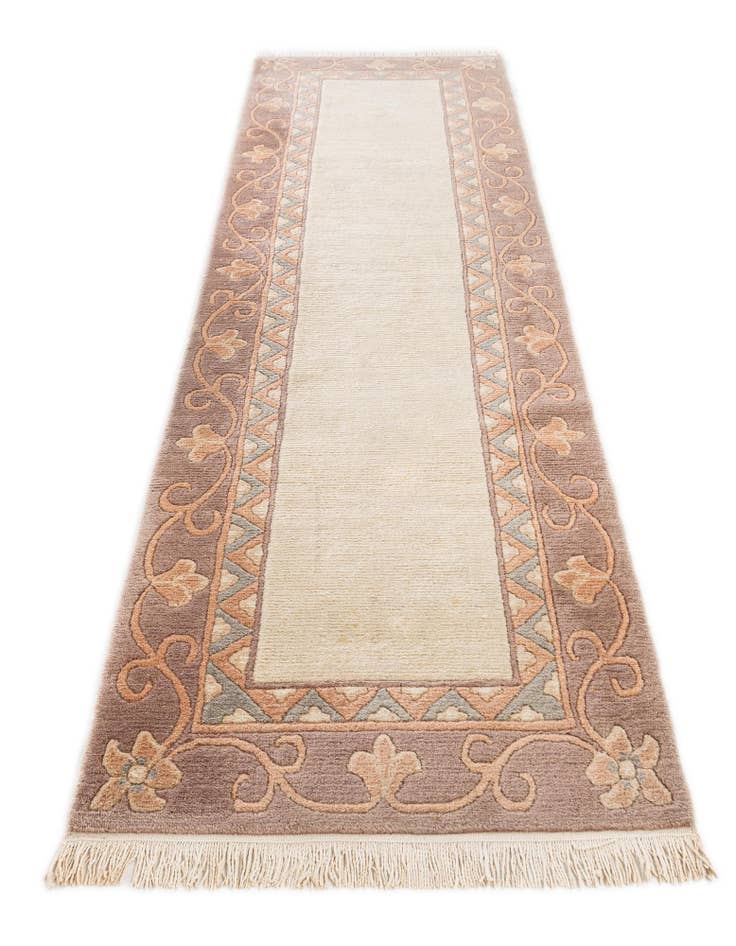 Detail image of 2' 8 x 9' 9 Hand Knotted Tibet Wool Runner Rug