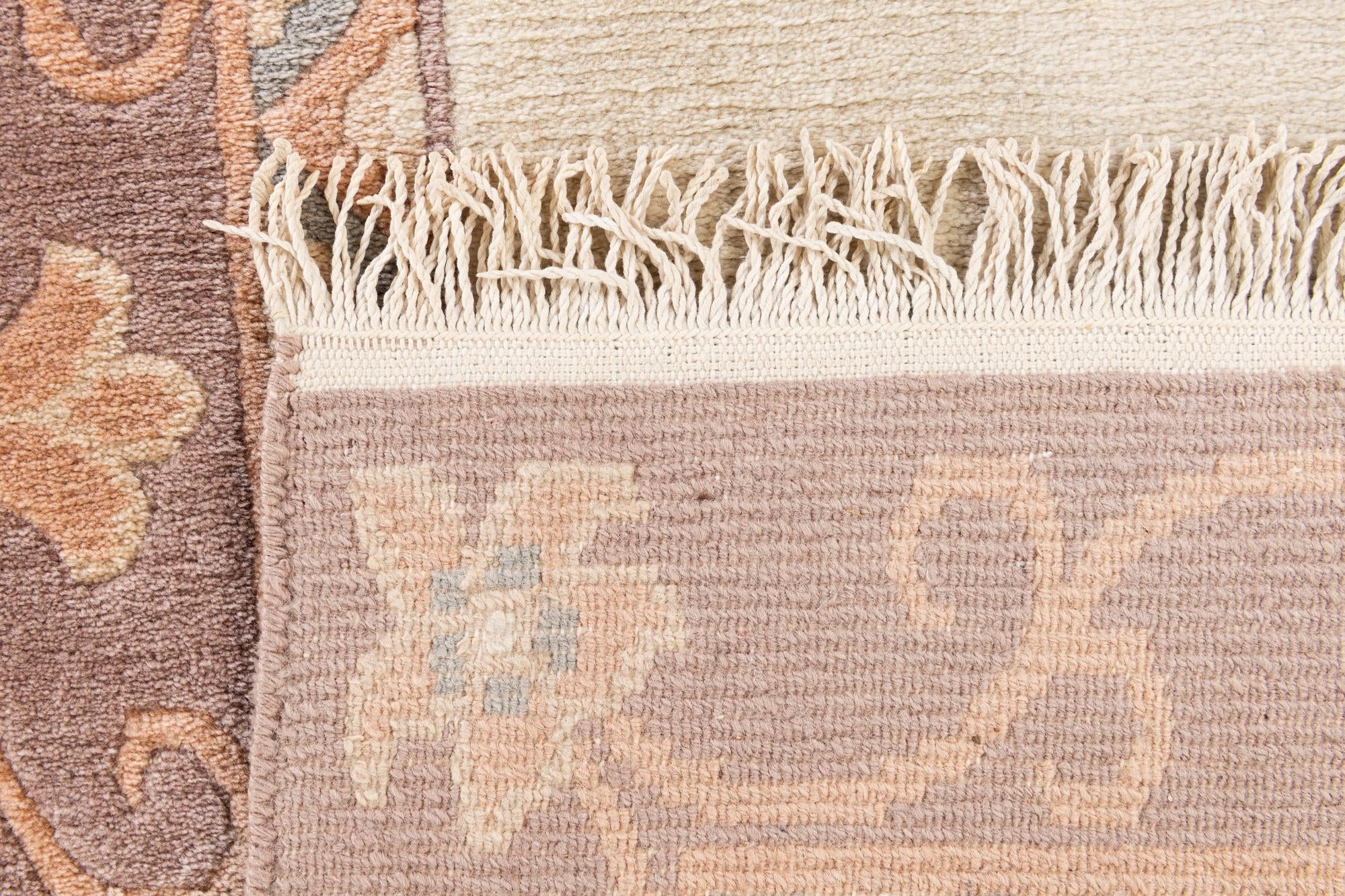 2' 8 x 9' 9 Hand Knotted Tibet Wool Runner Rug