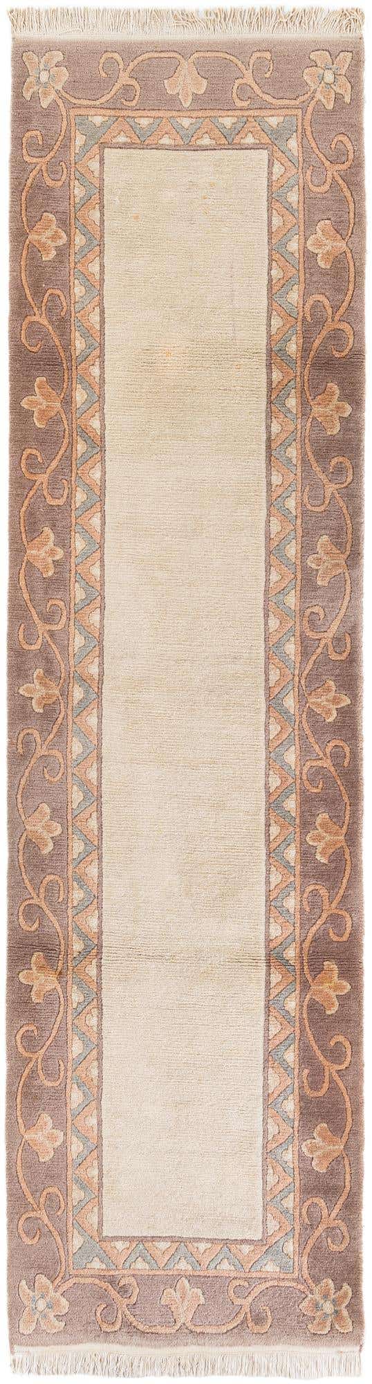 2' 8 x 9' 9 Hand Knotted Tibet Wool Runner Rug