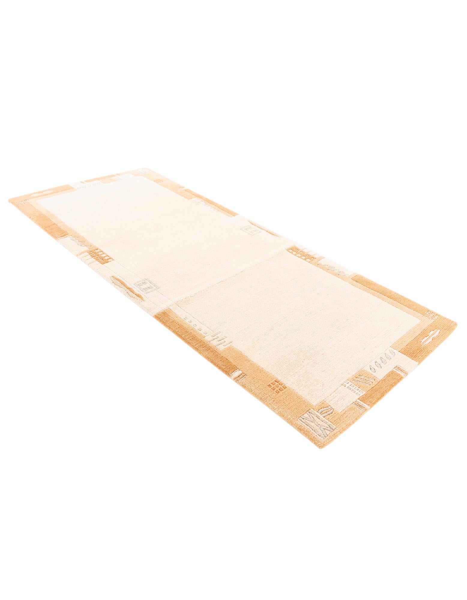 2' 9 x 6' 6 Hand Knotted Tibet Wool Runner Rug