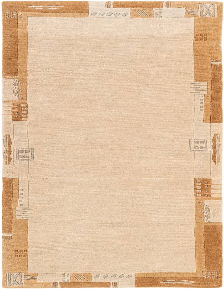 Detail image of 2' 9 x 6' 6 Hand Knotted Tibet Wool Runner Rug
