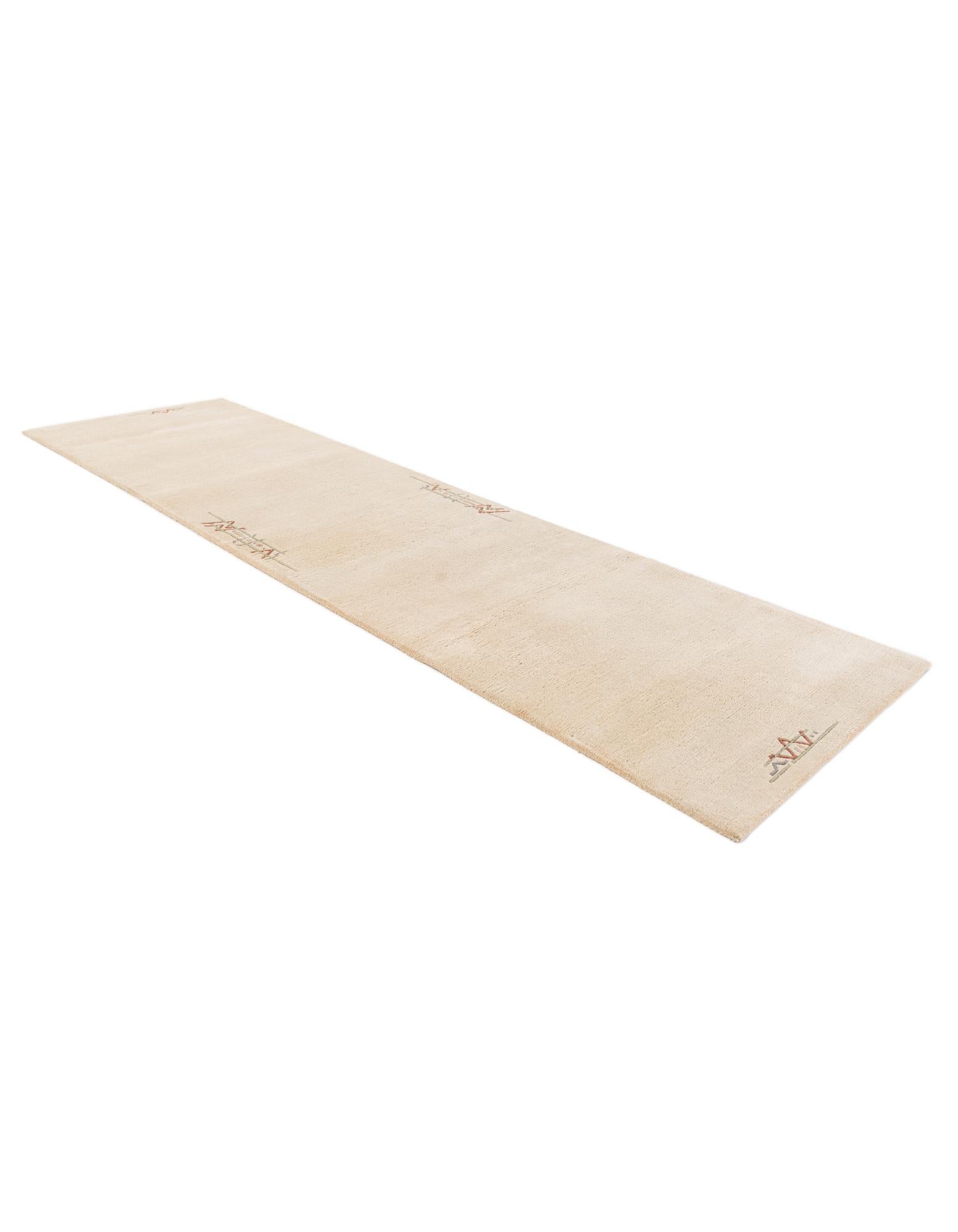 2' 8 x 9' 8 Hand Knotted Tibet Wool Runner Rug