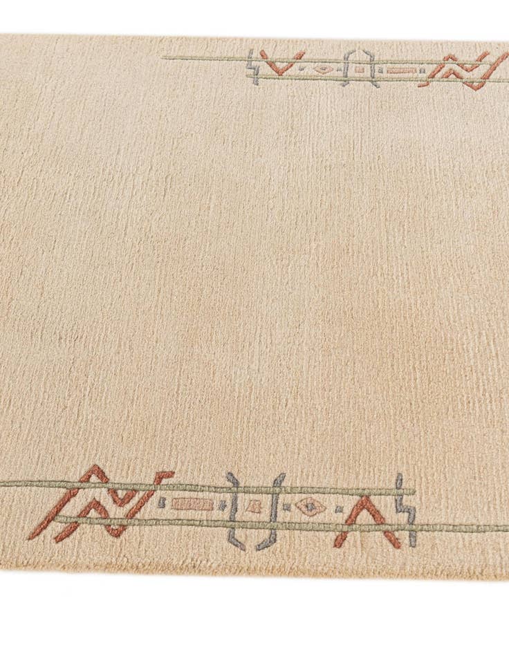 Detail image of 2' 8 x 9' 8 Hand Knotted Tibet Wool Runner Rug