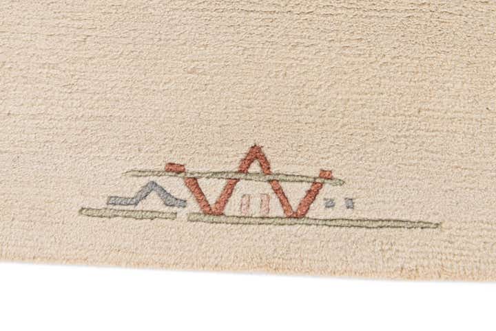 2' 8 x 9' 8 Hand Knotted Tibet Wool Runner Rug