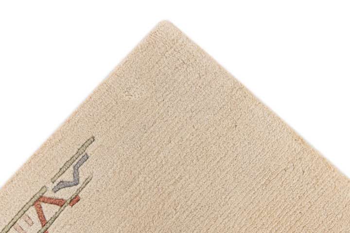 2' 8 x 9' 8 Hand Knotted Tibet Wool Runner Rug