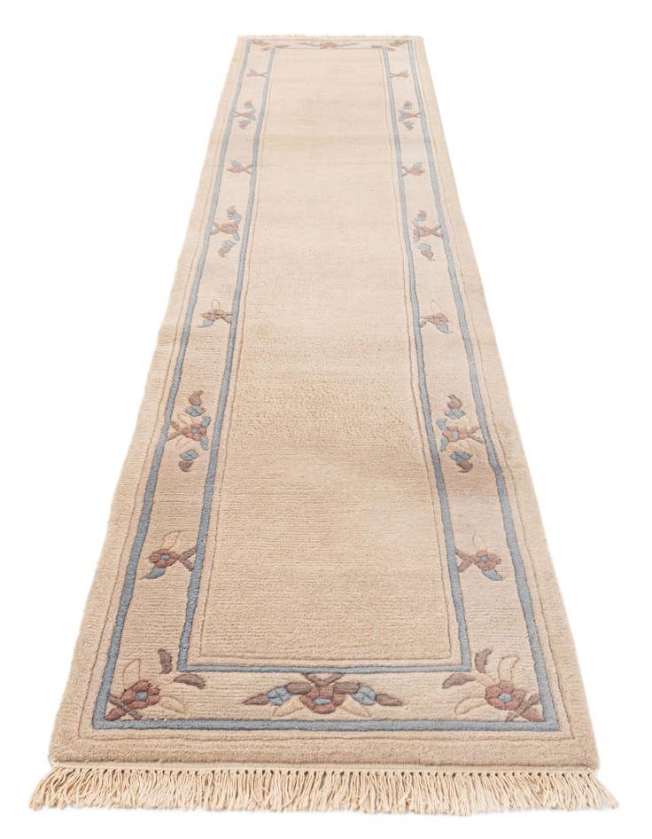 Detail image of 2' 4 x 11' 4 Hand Knotted Tibet Wool Runner Rug