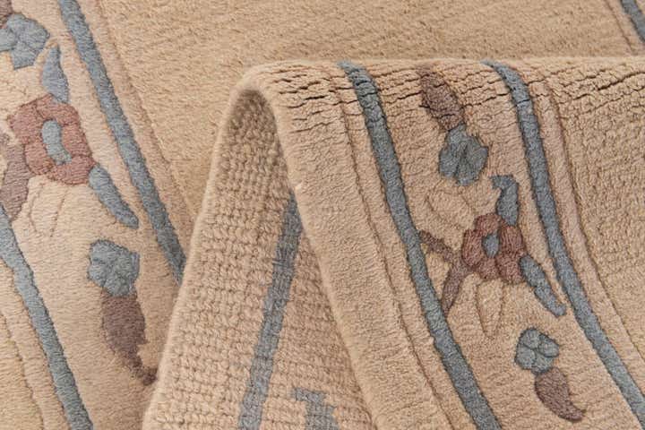 2' 4 x 11' 4 Hand Knotted Tibet Wool Runner Rug