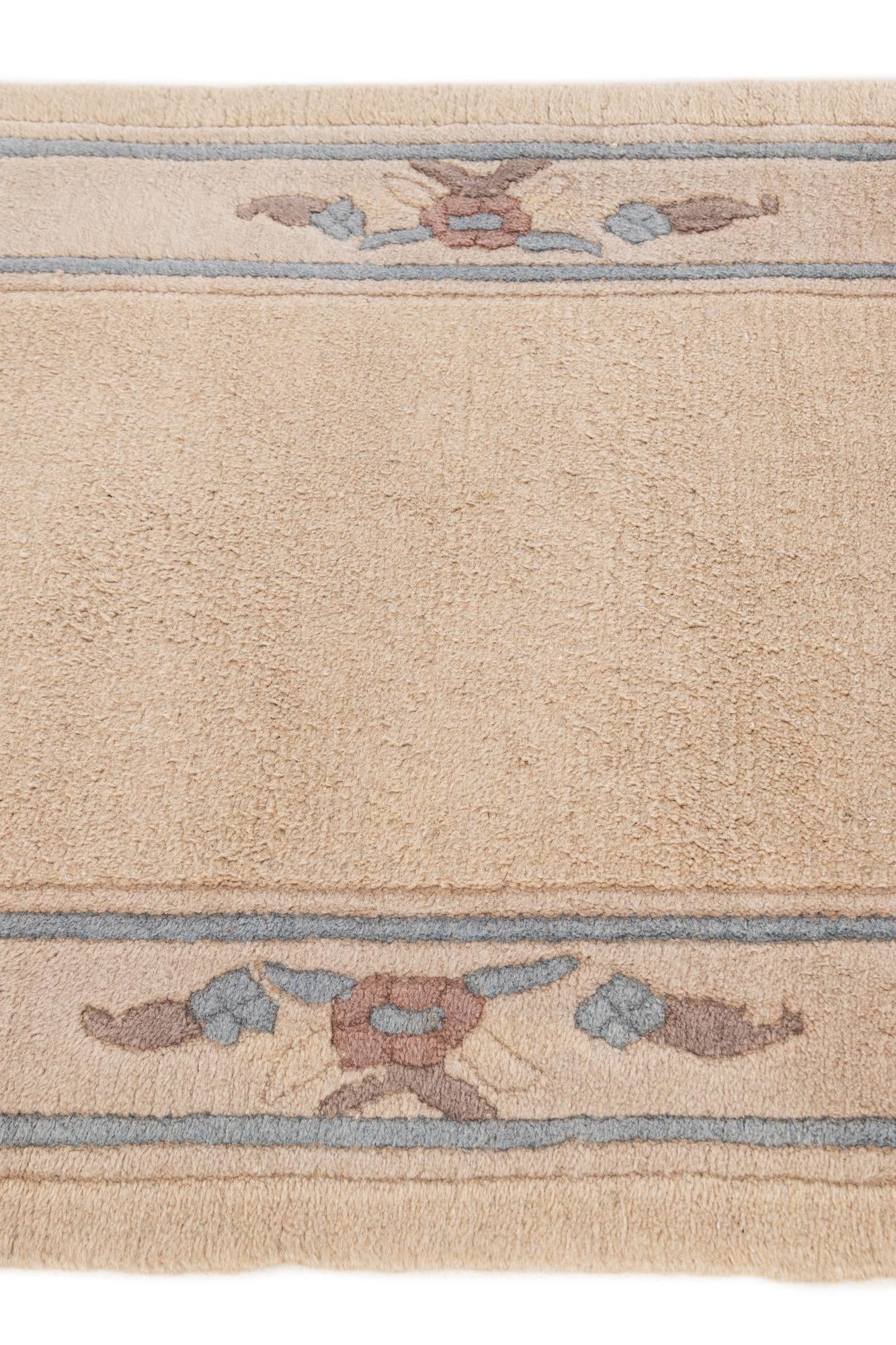 2' 4 x 11' 4 Hand Knotted Tibet Wool Runner Rug