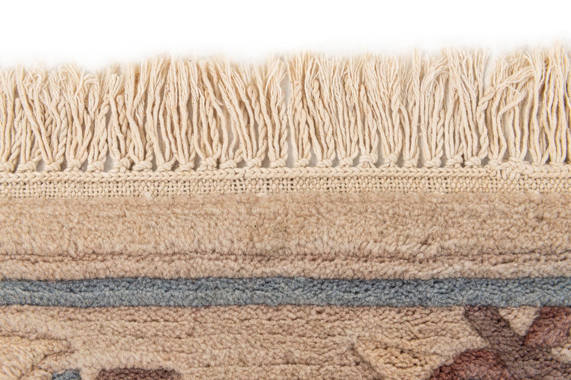 2' 4 x 11' 4 Hand Knotted Tibet Wool Runner Rug