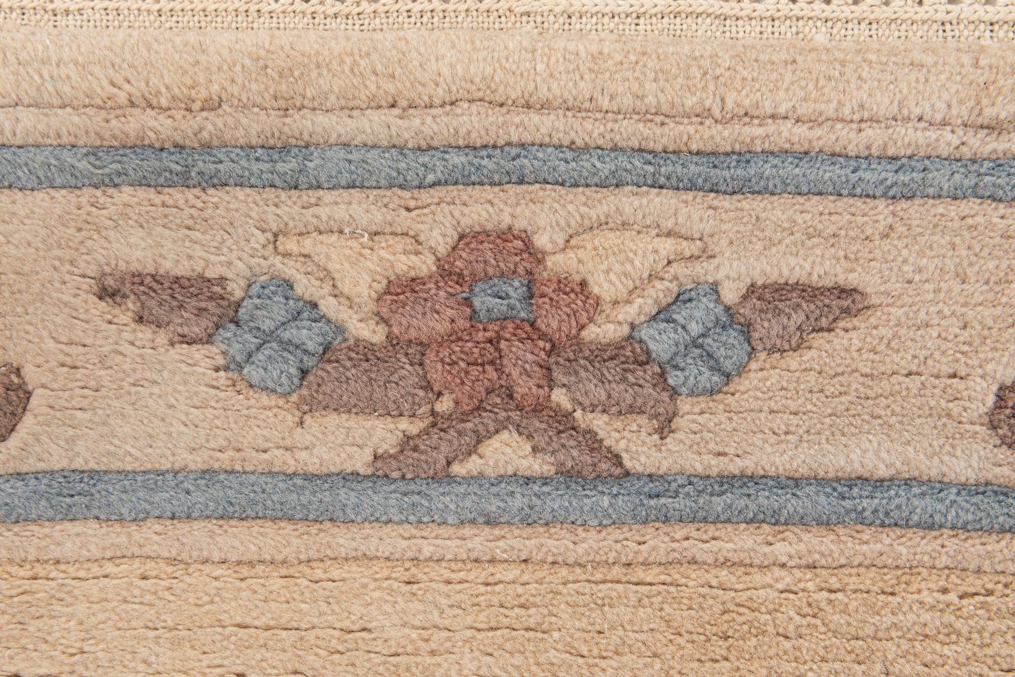 2' 4 x 11' 4 Hand Knotted Tibet Wool Runner Rug
