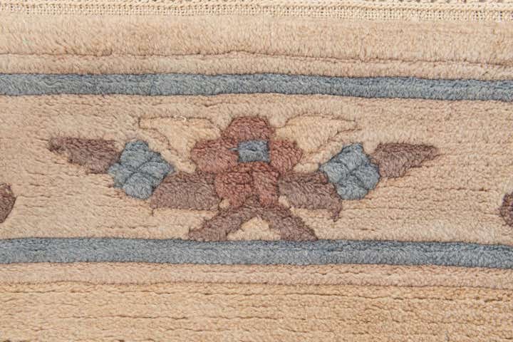 2' 4 x 11' 4 Hand Knotted Tibet Wool Runner Rug