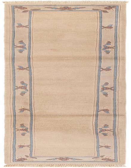 Detail image of 2' 4 x 11' 4 Hand Knotted Tibet Wool Runner Rug