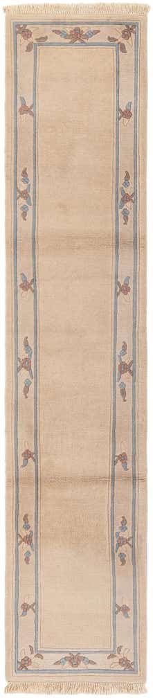 2' 4 x 11' 4 Hand Knotted Tibet Wool Runner Rug