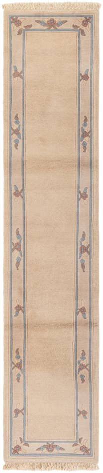 Detail image of 2' 4 x 11' 4 Hand Knotted Tibet Wool Runner Rug