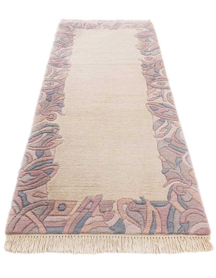 Detail image of 2' 5 x 6' 5 Hand Knotted Tibet Wool Runner Rug