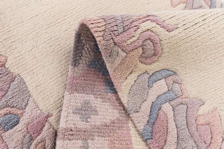 2' 5 x 6' 5 Hand Knotted Tibet Wool Runner Rug