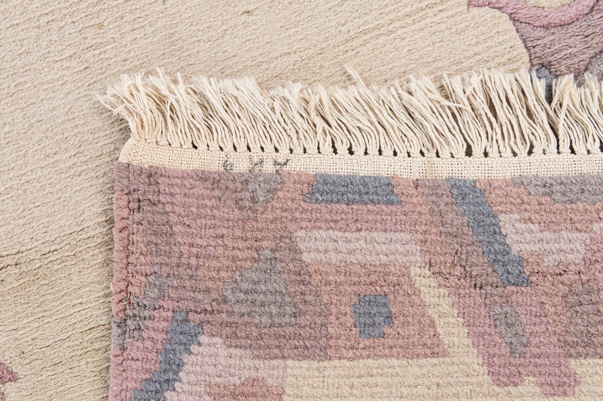 2' 5 x 6' 5 Hand Knotted Tibet Wool Runner Rug
