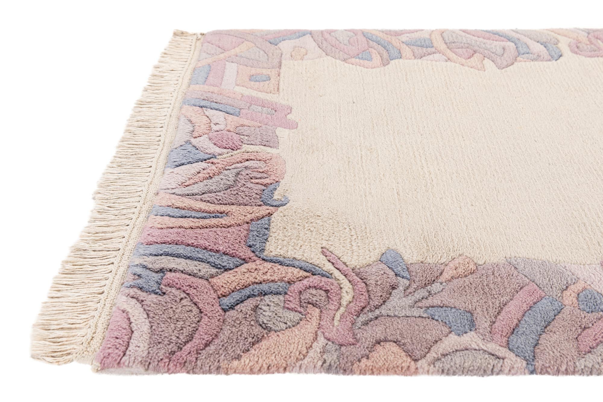 2' 5 x 6' 5 Hand Knotted Tibet Wool Runner Rug