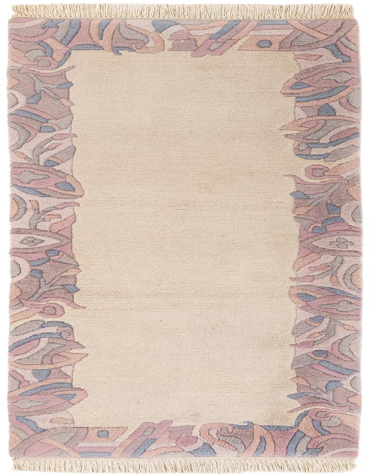 Detail image of 2' 5 x 6' 5 Hand Knotted Tibet Wool Runner Rug