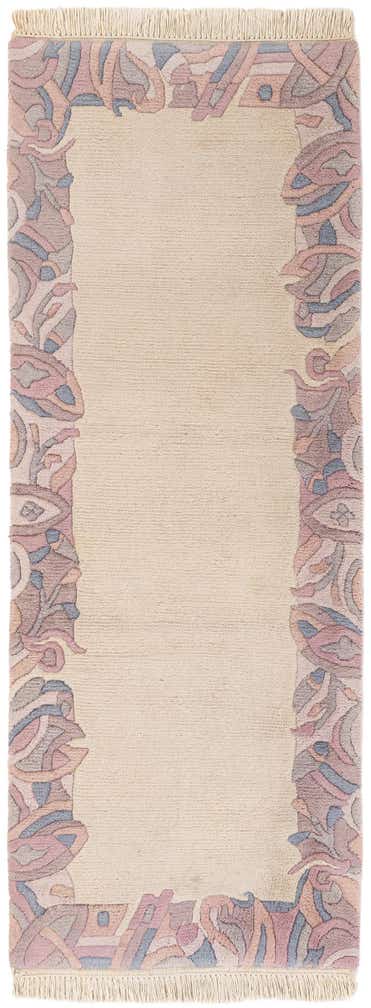 2' 5 x 6' 5 Hand Knotted Tibet Wool Runner Rug