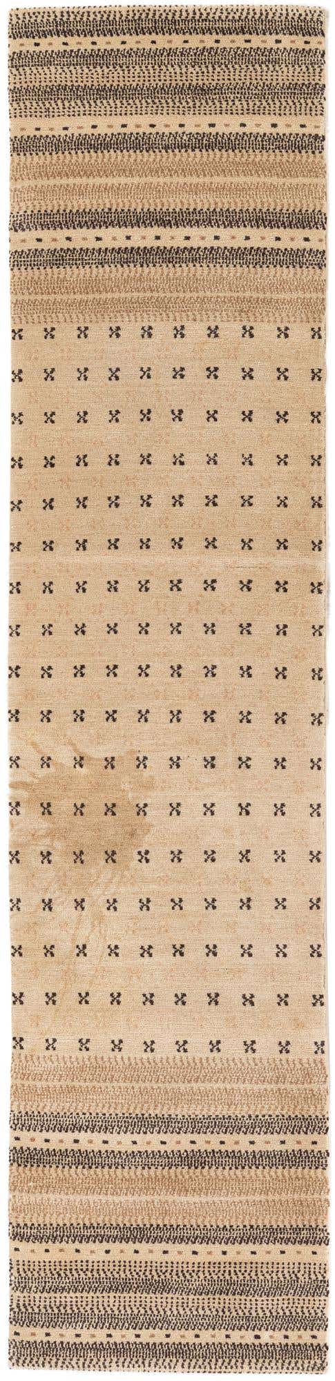 2' 1 x 9' 3 Hand Knotted Tibet Wool Runner Rug