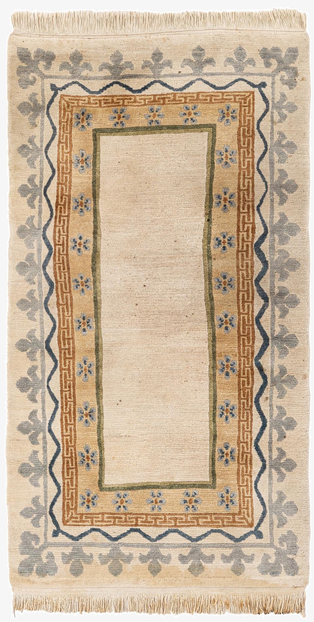 3' 1 x 5' 11  Hand Knotted Tibet Wool Runner Rug