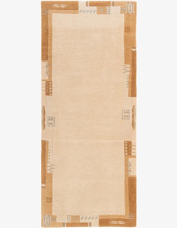 2' 9 x 6' 6 Hand Knotted Tibet Wool Runner Rug