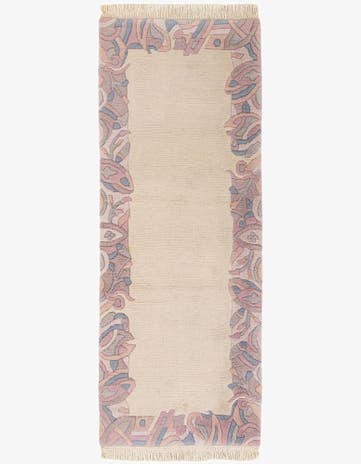 2' 5 x 6' 5 Hand Knotted Tibet Wool Runner Rug