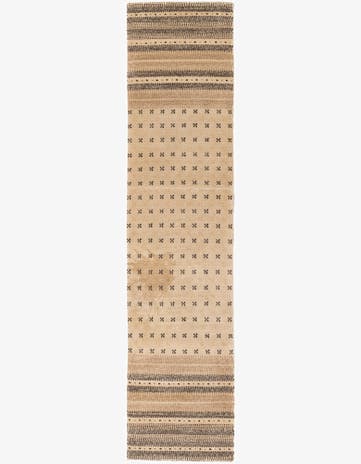 2' 1 x 9' 3 Hand Knotted Tibet Wool Runner Rug