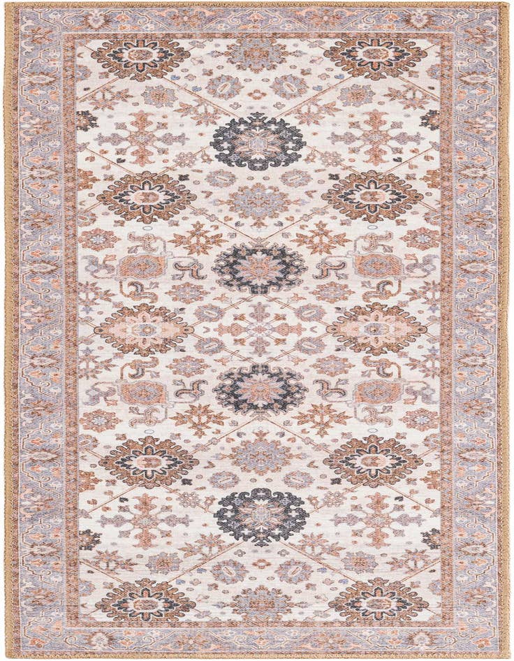 Detail image of 2' x 5' 1 Washable Timeless Runner Rug