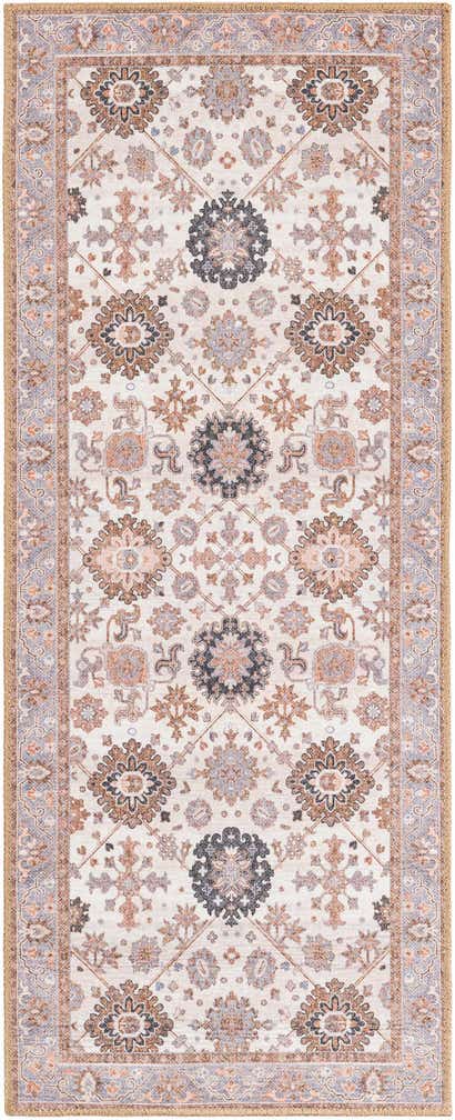 2' x 5' 1 Washable Timeless Runner Rug