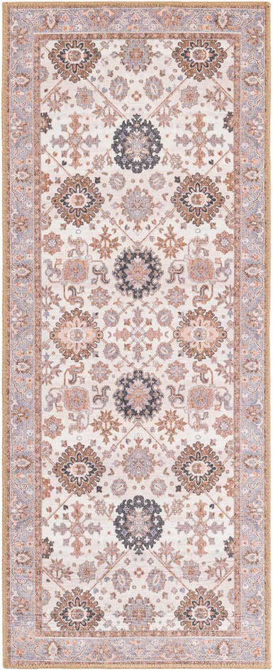 Detail image of 2' x 5' 1 Washable Timeless Runner Rug