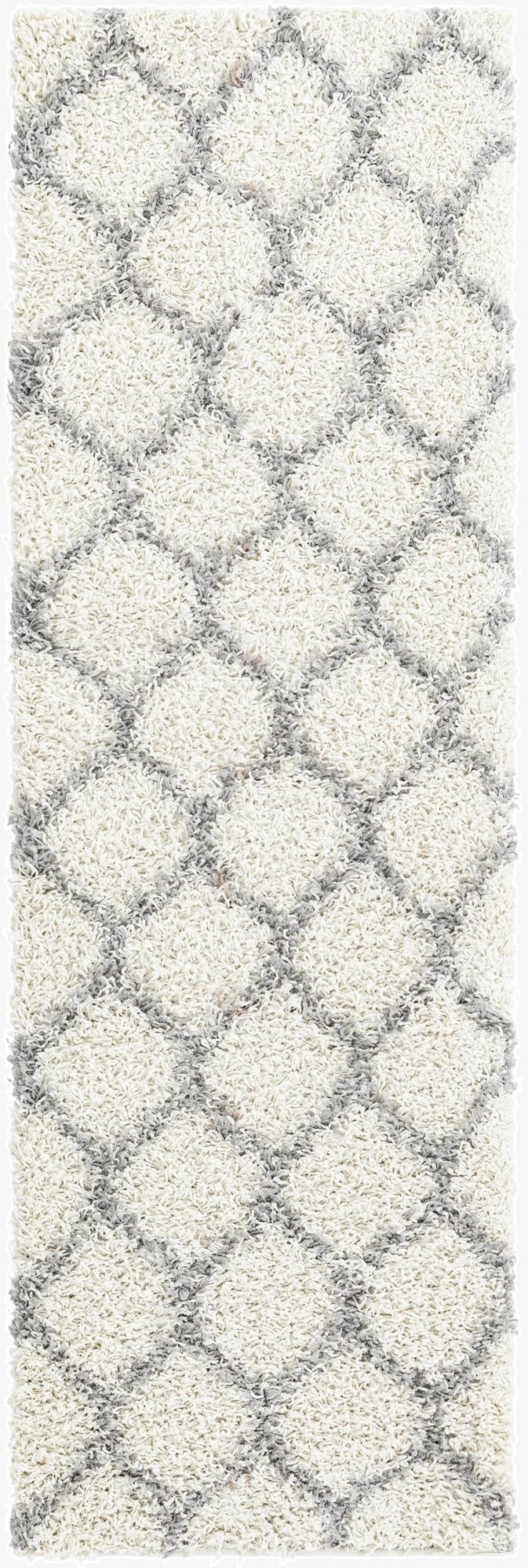 2' x 6' Trellis Shag Runner Rug