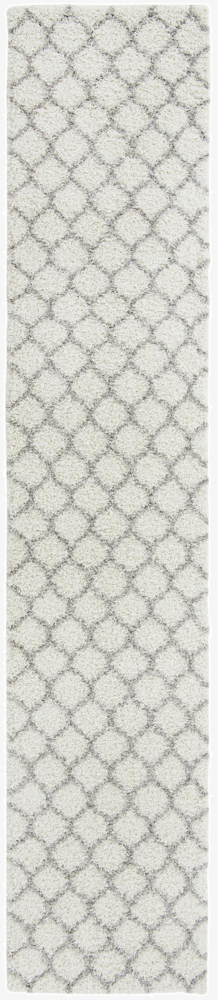 3' 3 x 16' 5 Trellis Shag Runner Rug