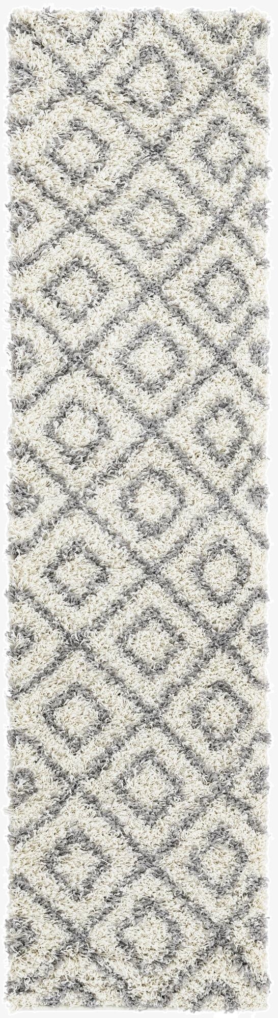 2' x 8' Trellis Shag Runner Rug