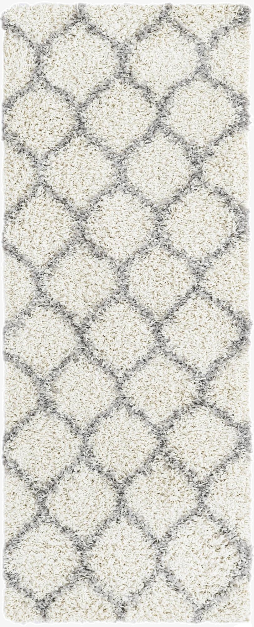 2' x 5' Trellis Shag Runner Rug