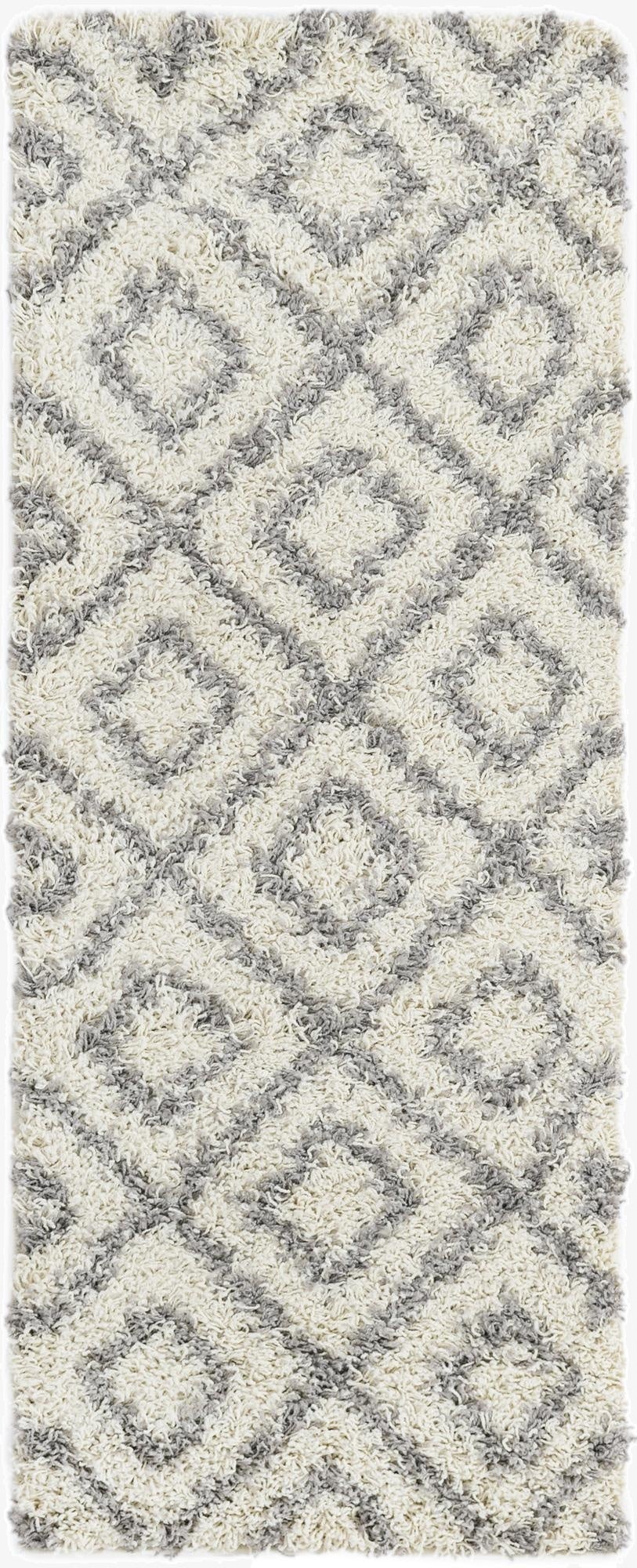 Primary image 2' x 5' Trellis Shag Runner Rug